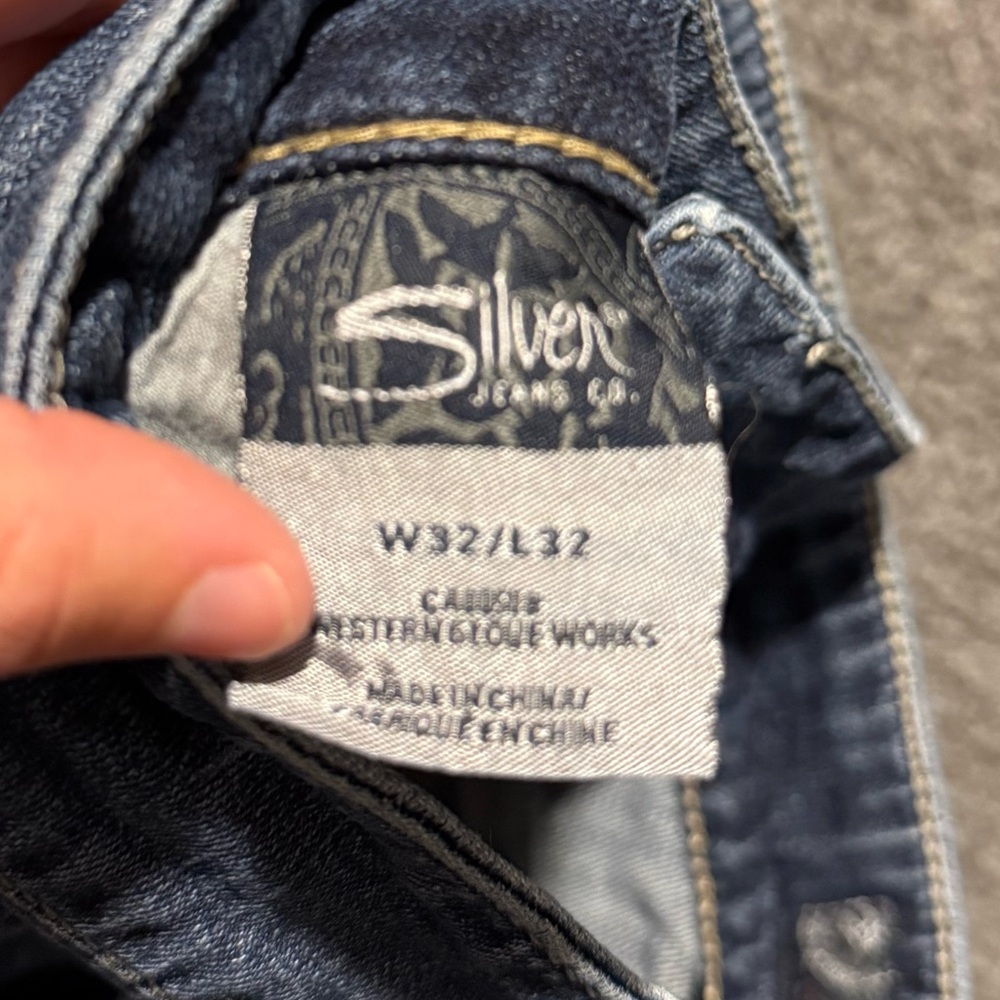 Silver Suki jeans womens 32x32 blue Bootcut western stretch distressed - Picture 12 of 13